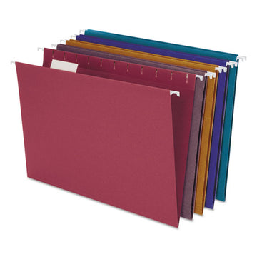 Pendaflex® Earthwise By Pendaflex 100% Recycled Colored Hanging File Folders, Letter Size, 1-5-cut Tab, Assorted, 20-box freeshipping - TVN Wholesale
